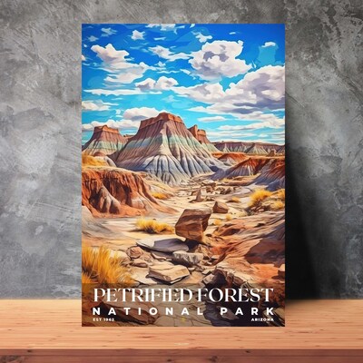 Petrified Forest National Park Poster, Travel Art, Office Poster, Home Decor | S6 - image3